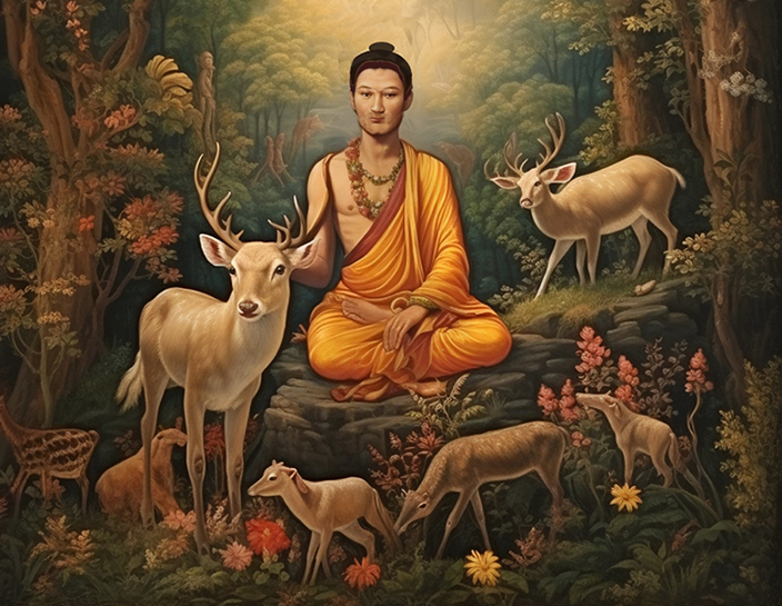 Buddha Sarnath deer park